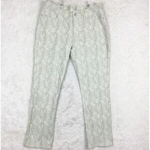 Lee Womens Jeans Straight‎ Leg Snake Print Denim Slender Secret Gray Plus 18